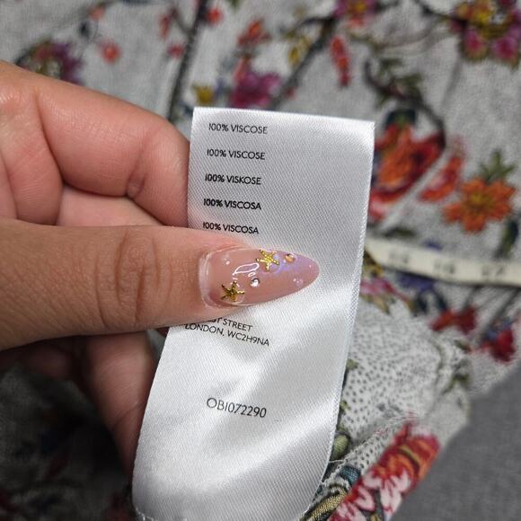 Anthropologie Maeve Janie Flounced Peasant Blouse Size: 8 - Picture 6 of 7